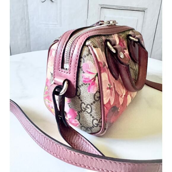 Gucci GG Supreme Monogram Blooms Mini Boston - Picture 2 of 8